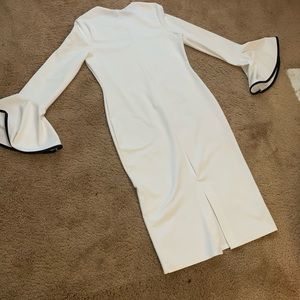 Boohoo midi bell sleeve dress TALL